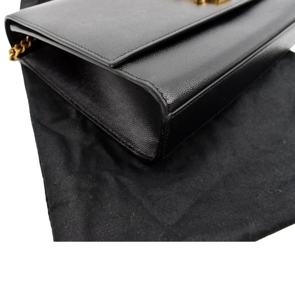 YVES SAINT LAURENT Kate Leather Shoulder Bag Black - Picture 9 of 12